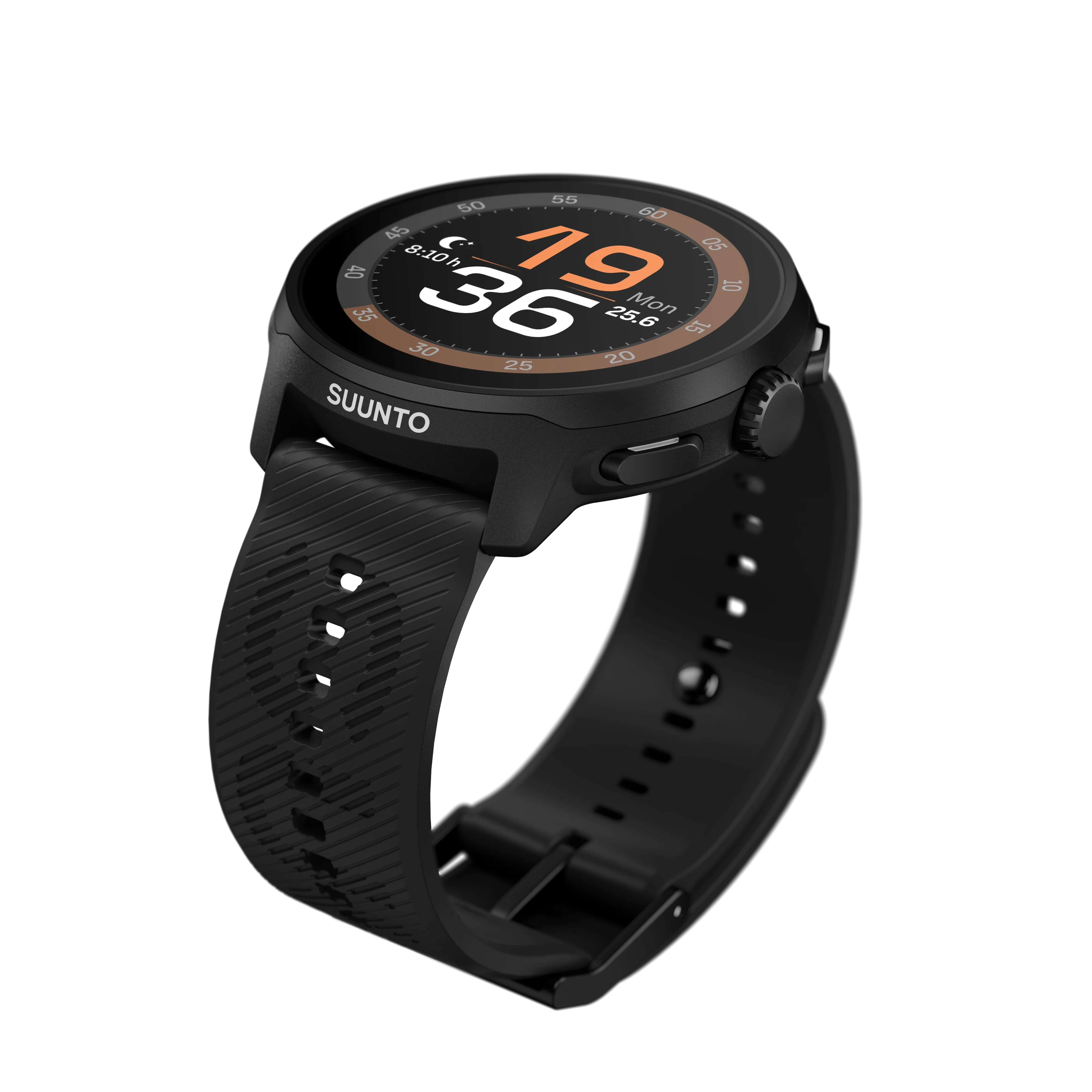 Suunto 22mm Athletic 6 Silicone Strap All Black S+M - Image 3