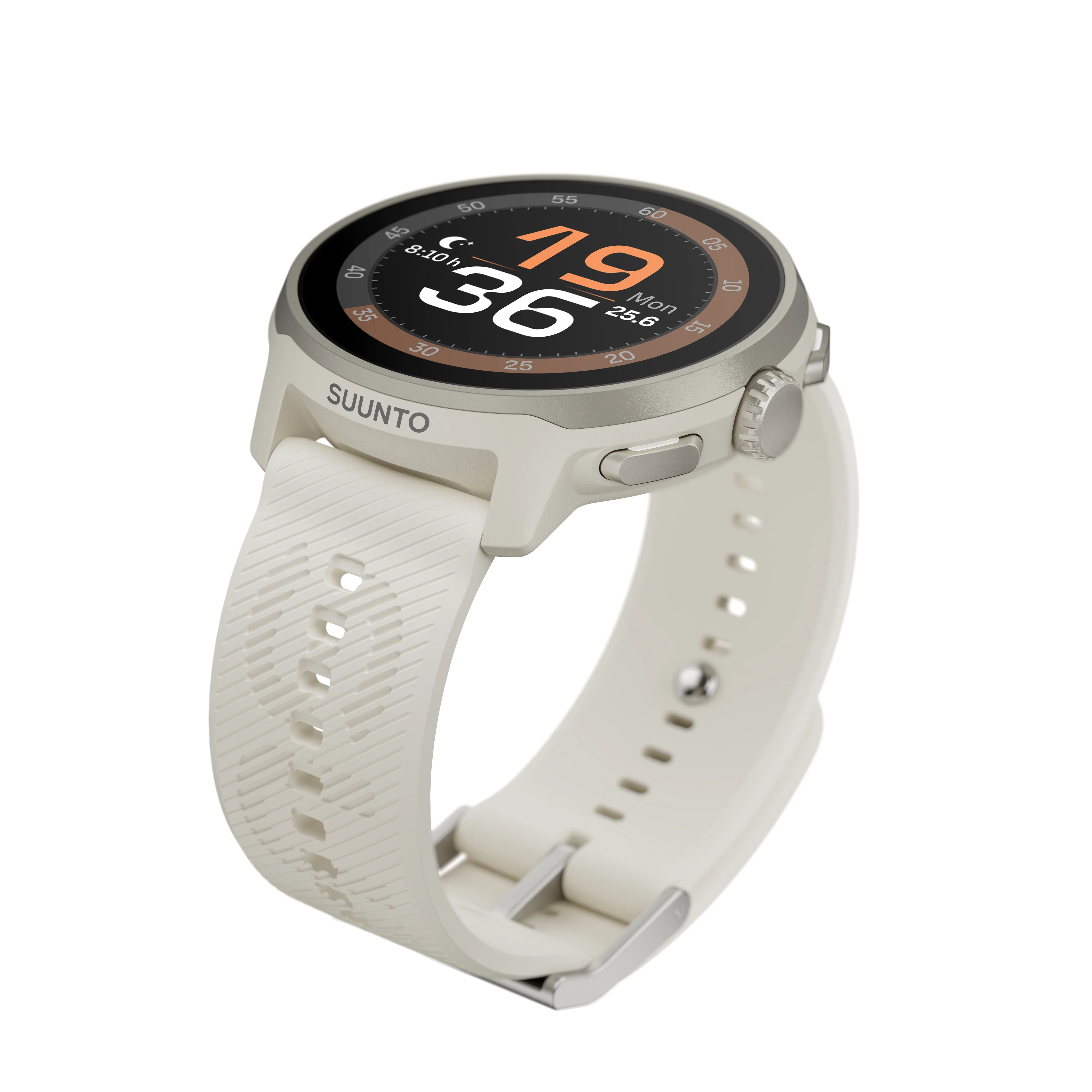 Suunto 22mm Athletic 6 Silicone Strap Frost Gray S+M - Image 3