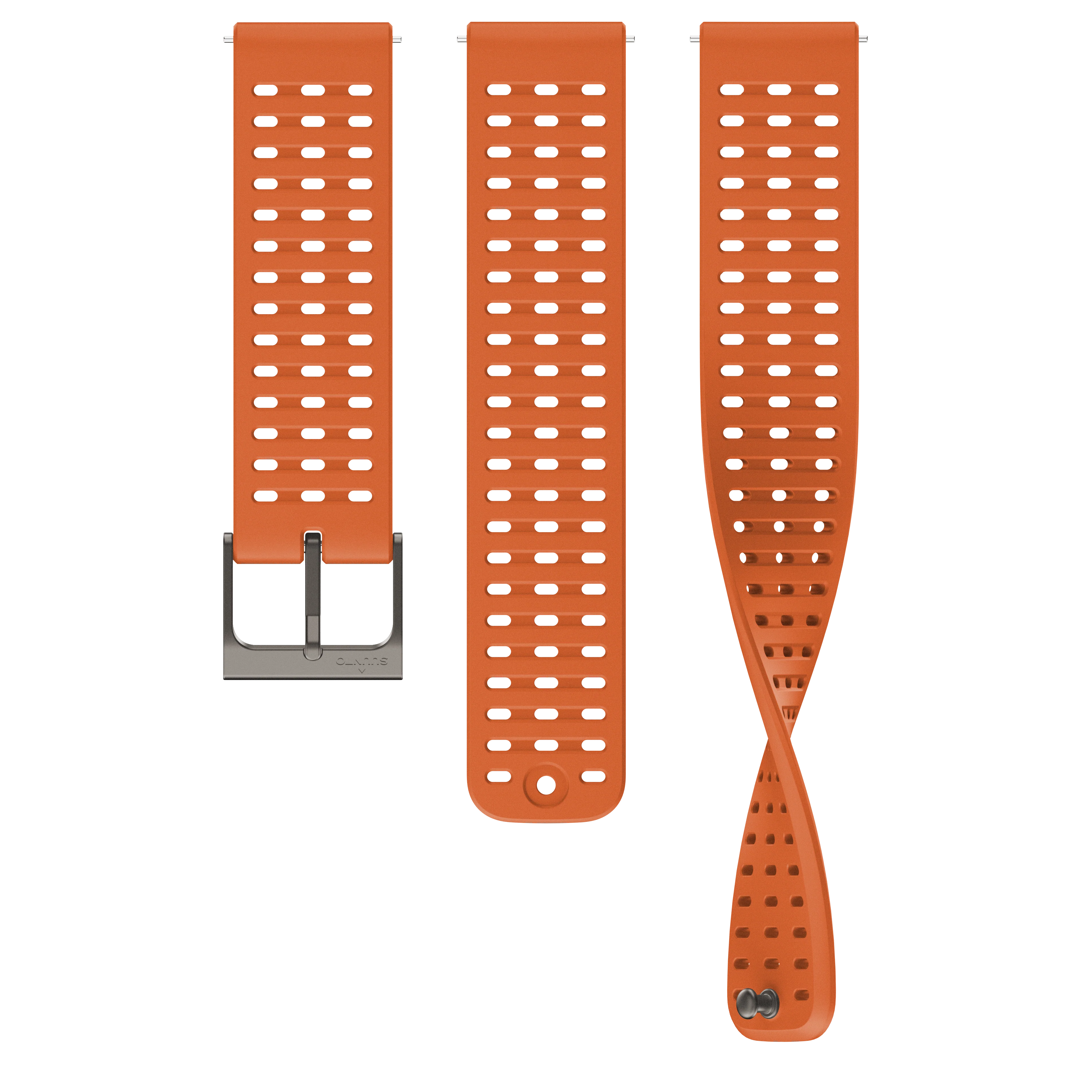 Suunto 22mm Athletic 2 Silicone Strap Canyon Orange S+M