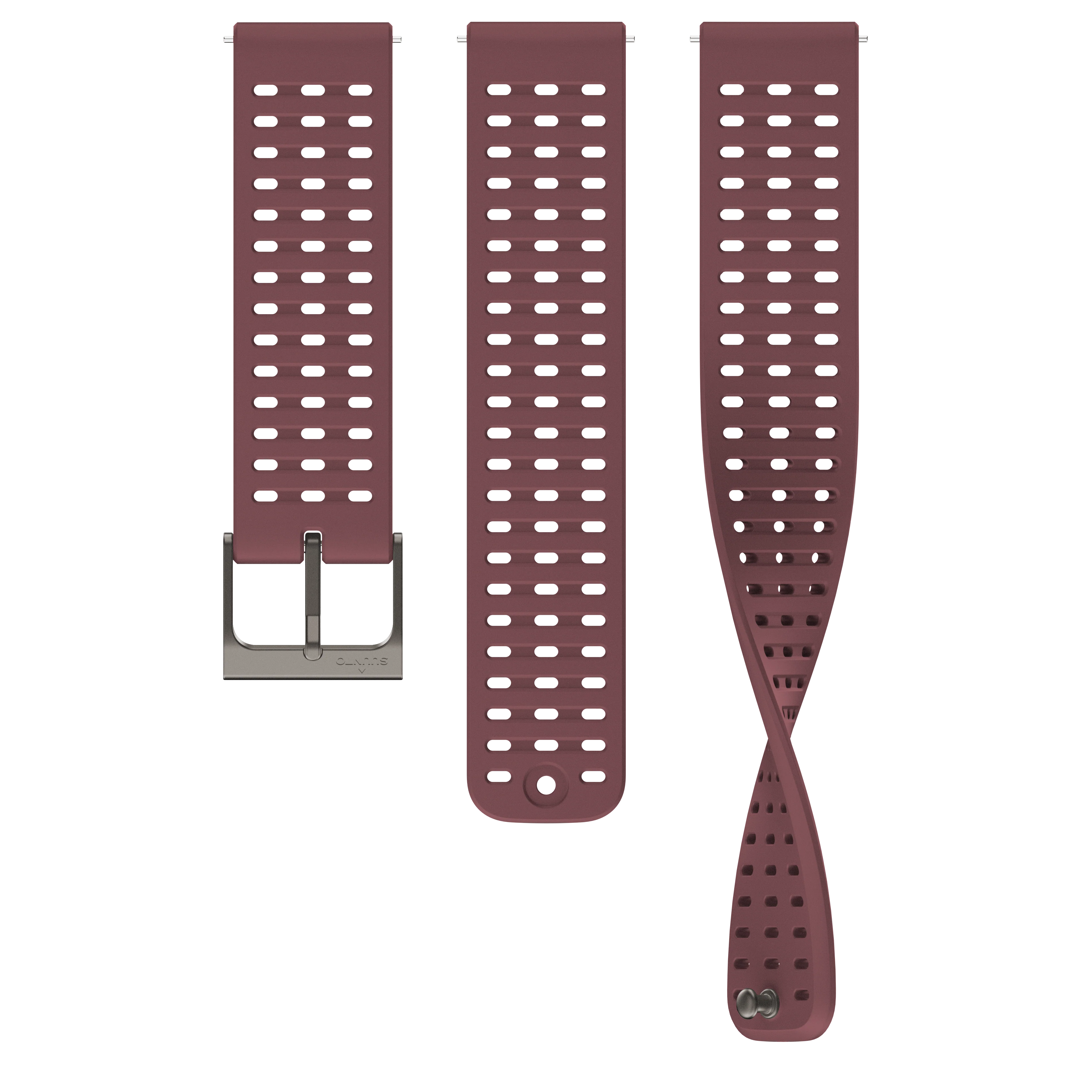 Suunto 22mm Athletic 2 Silicone Strap Dark Ruby S+M - Image 2