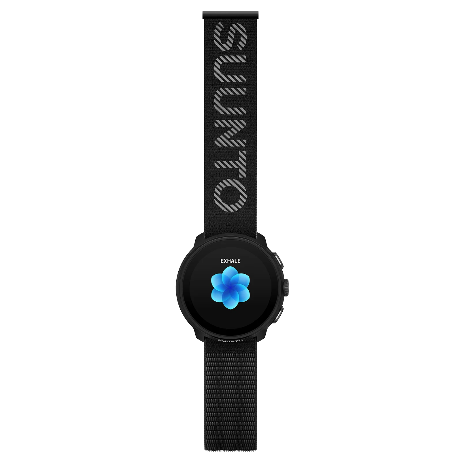 Suunto 22mm Athletic 7 Loop Textile Strap Black S/M+M/L - Image 2