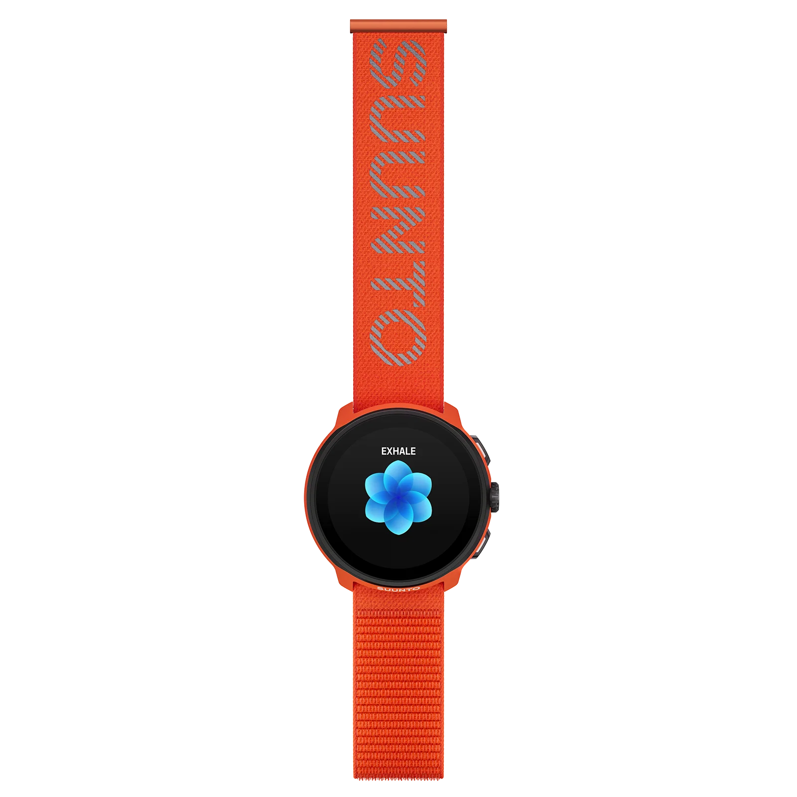 Suunto 22mm Athletic 7 Loop Textile Strap Coral Orange S/M+M/L - Image 2