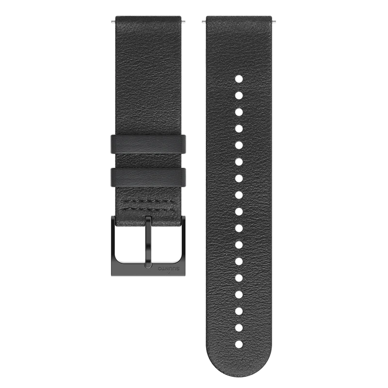 Suunto 22mm Urban 6 Leather Strap All Black M