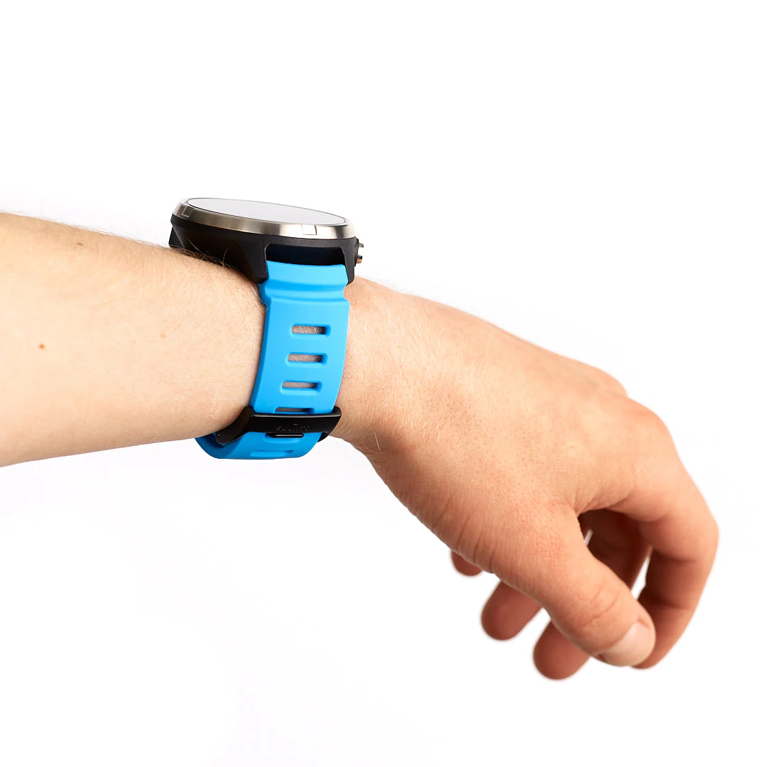 Suunto 24mm Dive 1 Silicone Strap Blue Black Size M - Image 2